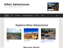Tablet Screenshot of hikeradventures.com
